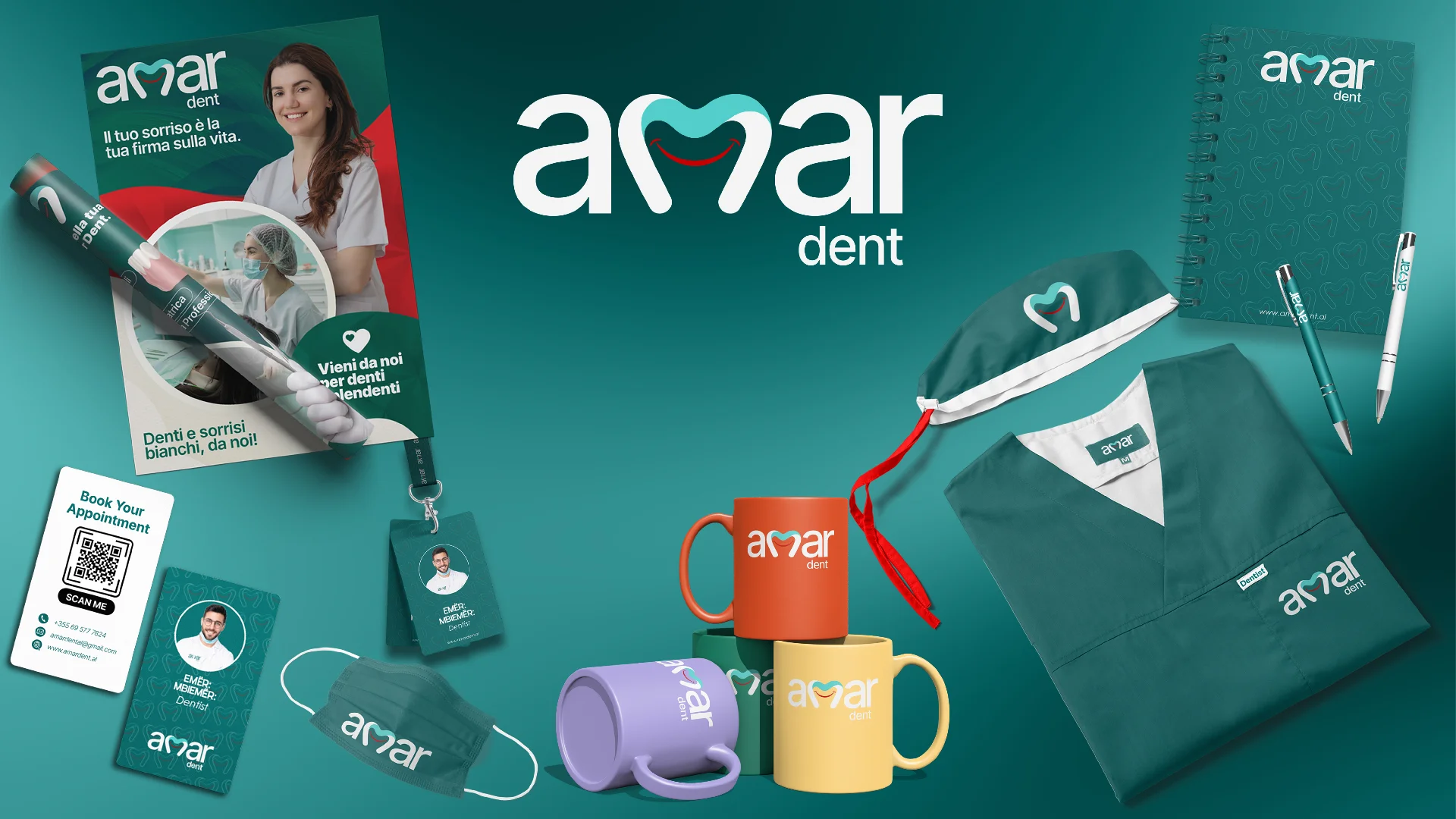 Amar Dent branding